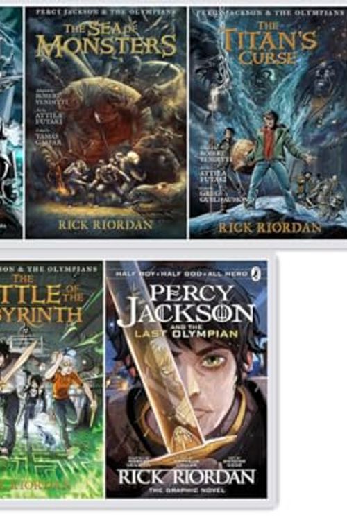 Cover Art for B0D2QRBLCK, Percy Jackson and the Olympians: The Graphic Novel 5 Books Set - The Lightning Thief, The Sea of Monsters, The Titan's Curse, The Battle of the Labyrinth, The Last Olympian by Rick Riordan, Robert Venditti