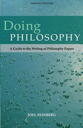 Cover Art for 9780495096078, Doing Philosophy by Joel Feinberg