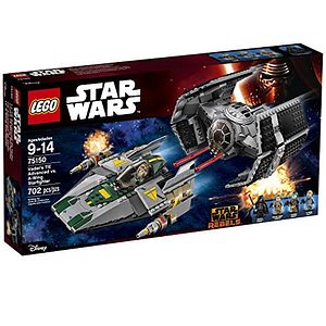 Cover Art for 0673419248327, Vader's TIE Advanced vs. A-wing Starfighter Set 75150 by LEGO