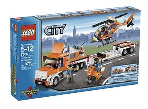 Cover Art for 5702014534551, Helicopter Transporter Set 7686 by Lego