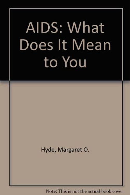 Cover Art for 9780802766328, AIDS by Margaret O Hyde