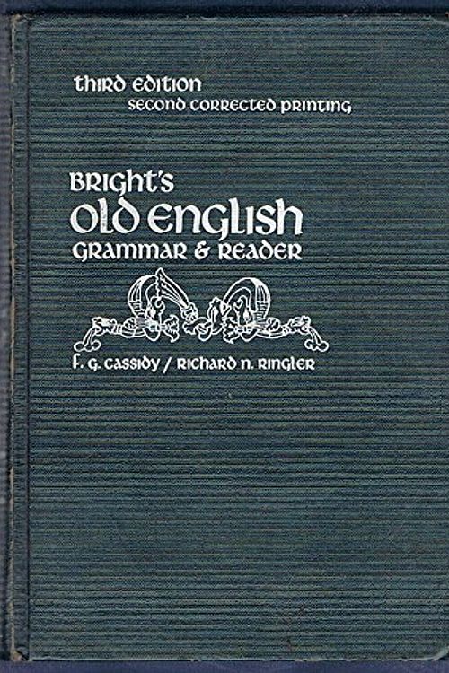 Cover Art for 9780030847134, Old English Grammar and Reader by J.w. Bright