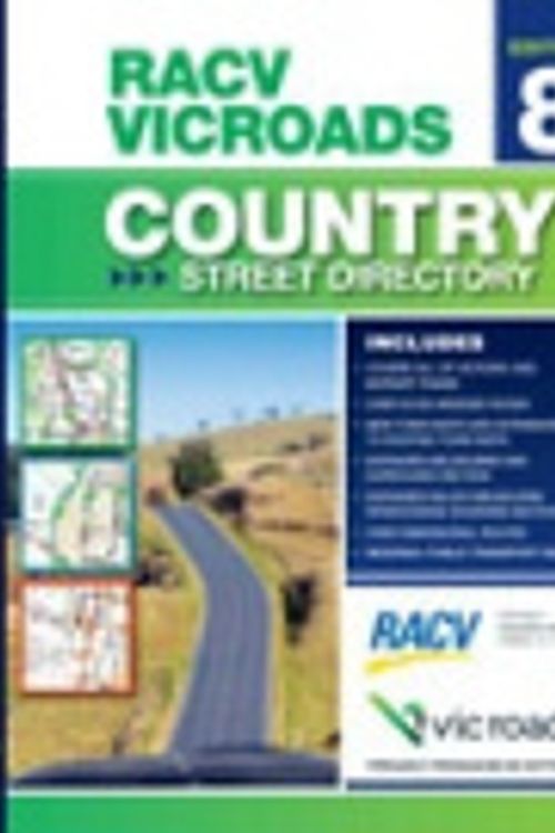 Cover Art for 9780980324518, RACV Vicroads Country Street Directory Victoria by Roads Corporation (Vic.)