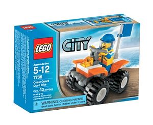 Cover Art for 0673419102438, Coast Guard Quad Bike Set 7736 by Lego