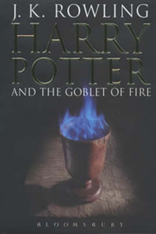 Cover Art for 9780747573630, Harry Potter Goblet of Fire (Adult edition) by J. K. Rowling