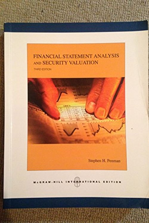 Cover Art for 9780071254328, Financial Statement Analysis and Security Valuation, 3/ed by Stephen Penman