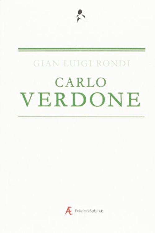 Cover Art for 9788898623716, Carlo Verdone by Gian Luigi Rondi