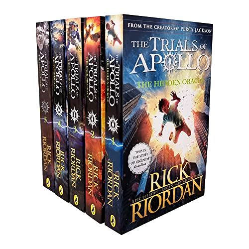 Cover Art for 9789124371173, Rick Riordan Trials of Apollo Collection 5 Books Set (The Hidden Oracle, The Dark Prophecy, The Burning Maze, The Tyrant’s Tomb & The Tower of Nero) by Rick Riordan