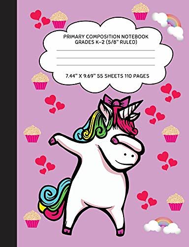 Cover Art for 9781726146937, Primary Composition Notebook Grades K-2 (5/8" Ruled): Dabbing Unicorn Journal & Doodle Diary - 112 Pages of Blank & Lined Paper for Writing and Drawing by Mind Over Matter Creations