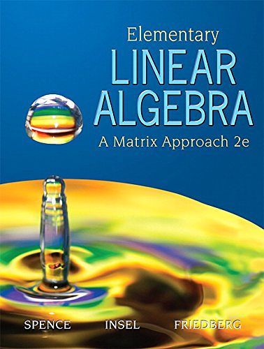 Cover Art for 9780131871410, Elementary Linear Algebra: A Matrix Approach by Lawrence E. Spence, Arnold J. Insel, Stephen H. Friedberg