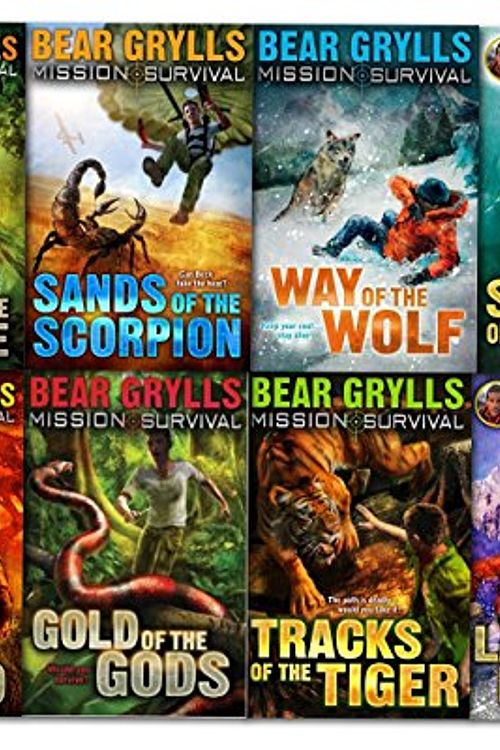 Cover Art for 9781409610250, Bear Grylls Mission Survival Collection 8 Books Set (Claws of the Crocodile, Sands of the Scorpion, Gold of the Gods, Way of the Wolf, Strike of the Shark, Tracks of the Tiger, Lair of the Leopard, Rage of the Rhino) by Bear Grylls