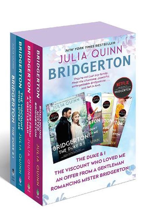 Cover Art for 9780063238787, Bridgerton Boxed Set: The Duke and I/The Viscount Who Loved Me/An Offer from a Gentleman/Romancing Mister Bridgerton by Julia Quinn