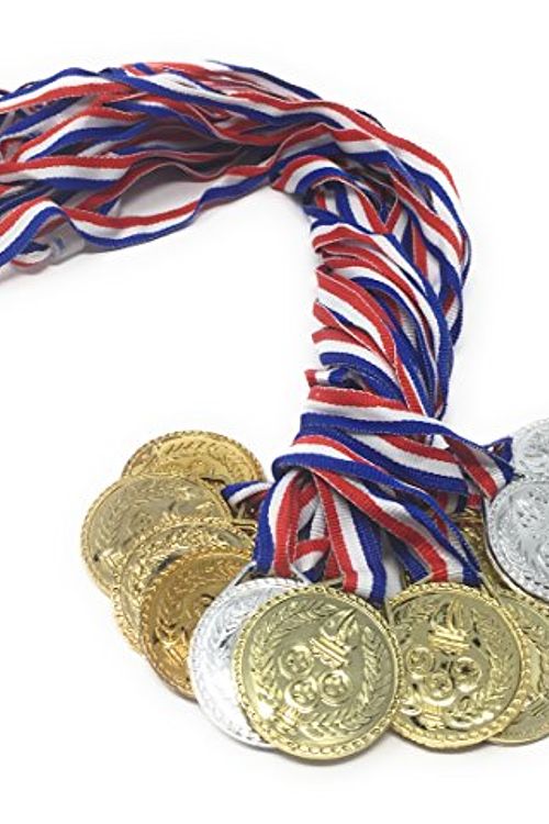 Cover Art for 0852902008000, Torch Award Medals (2 Dozen) - Bulk - Gold, Silver, Bronze Medals - Olympic Style Award Medals - First Second Third Winner -Olympic Medals-Great for Party Favor Decorations and Awards by Unknown