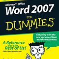 Cover Art for 9781118043875, Word 2007 For Dummies by Dan Gookin