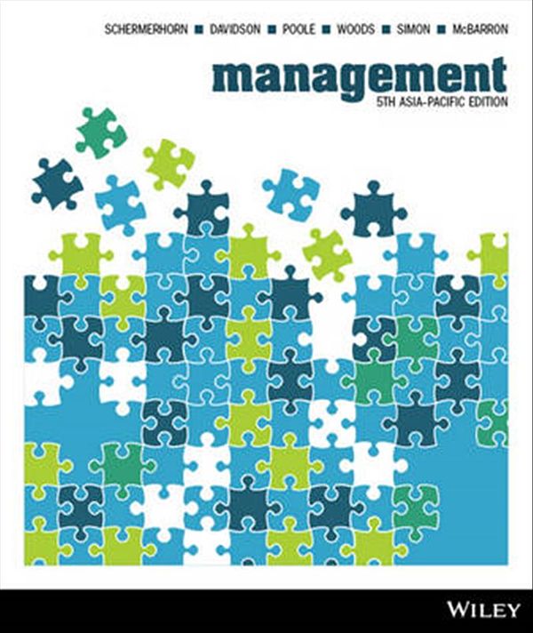 Cover Art for 9781118362525, Management 5th Asia-Pacific Edition by Schermerhorn