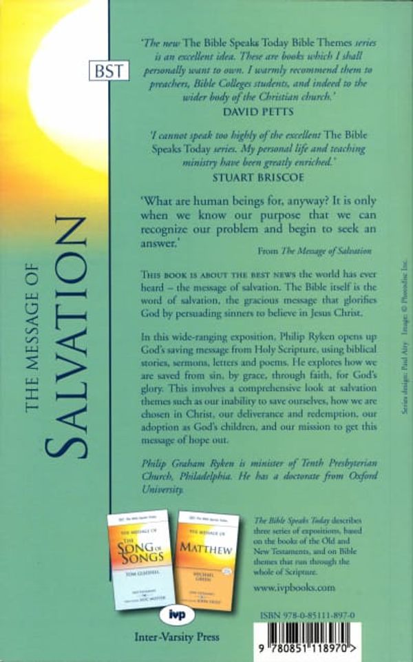 Cover Art for 9780851118970, The Message of Salvation by Philip Ryken