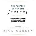 Cover Art for 9780310337232, The Purpose Driven Life Journal by Rick Warren