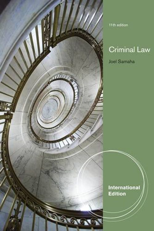 Cover Art for 9781285067728, Criminal Law by Joel Samaha