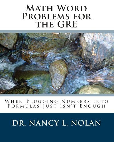 Cover Art for 9781933819549, Math Word Problems for the GRE by Dr Nancy L Nolan