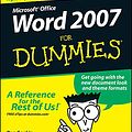 Cover Art for 9780470121368, Word 2007 For Dummies by Dan Gookin