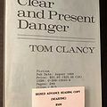 Cover Art for B006ZIJ35Y, Clear and Present Danger (SIGNED UNCORRECTED PROOF) by Tom Clancy