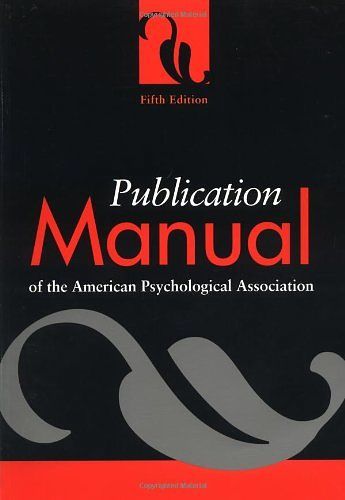 Cover Art for B002WGX1I8, Publication Manual of the American Psychological Association by American Psychological Association