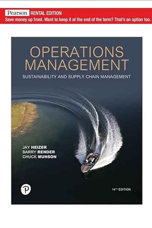 Cover Art for 9780137476442, Operations Management: Sustainability and Supply Chain [RENTAL EDITION] by Jay Heizer