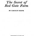 Cover Art for 9781440666179, The Secret of Red Gate Farm by Carolyn G. Keene