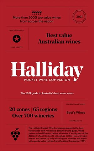 Cover Art for 9781743796917, Halliday Pocket Wine Companion 2021: The 2021 guide to Australia’s best value wines by James Halliday