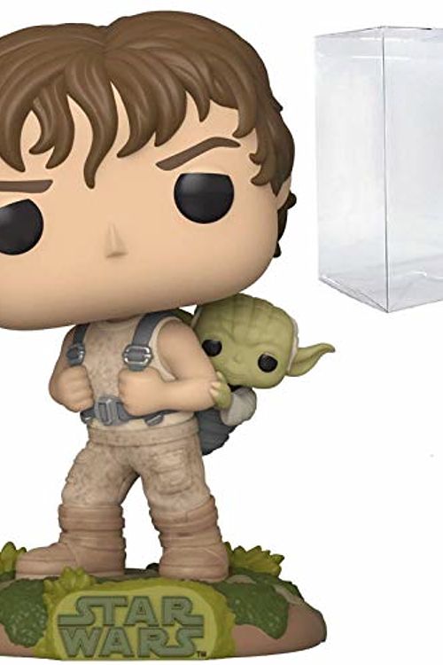 Cover Art for B09DXLXVBH, POP Star Wars: The Empire Strikes Back 40th Anniversary - Luke Skywalker Training with Yoda Funko Pop! Vinyl Figure (Bundled with Compatible Pop Box Protector Case) by Unknown