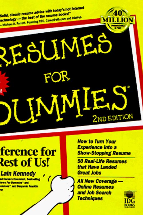Cover Art for 9780764551130, Resumes for Dummies by Joyce Lain Kennedy