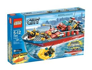 Cover Art for 0673419090889, Fireboat Set 7906 by Lego