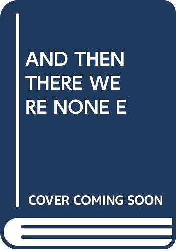 Cover Art for 9780671499495, And Then There Were None by Christie