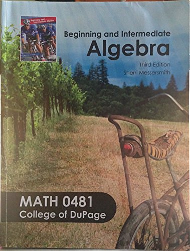 Cover Art for 9780077566692, Student Guided Notes to Accompany Beginning and Intermediate Algebra (Math 0481 College of DuPage) by Sherri Messersmith