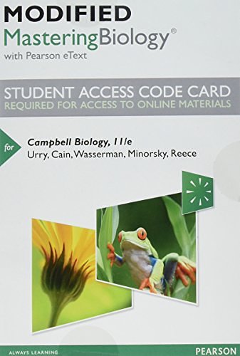 Cover Art for 9780134447285, Modified Masteringbiology with Pearson Etext -- Standalone Access Card -- For Campbell Biology by Lisa A. Urry, Michael L. Cain, Steven A. Wasserman, Peter V. Minorsky, Jane B. Reece