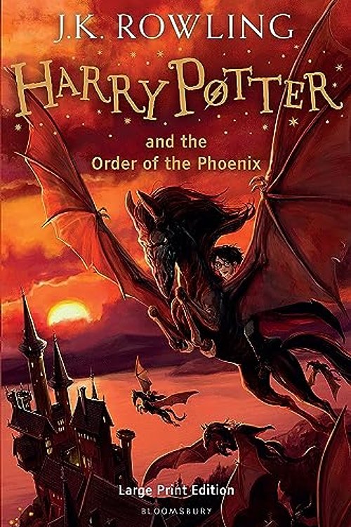 Cover Art for 9780747569602, Harry Potter & the Order of the Phoenix Large Print edition by J. K. Rowling