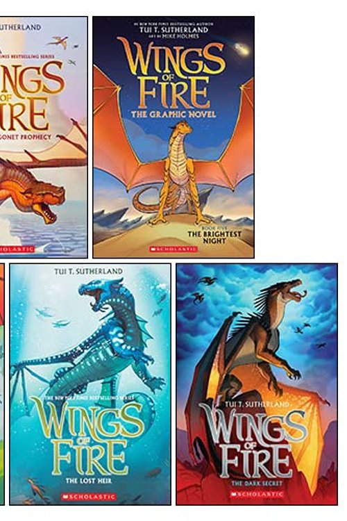 Cover Art for 9789124194925, Wings of Fire Book (1-5) Collection 5 Books Set By Tui T. Sutherland (The Dragonet Prophecy, The Lost Heir, The Hidden Kingdom, The Dark Secret, The Brightest Night) by Tui T. Sutherland