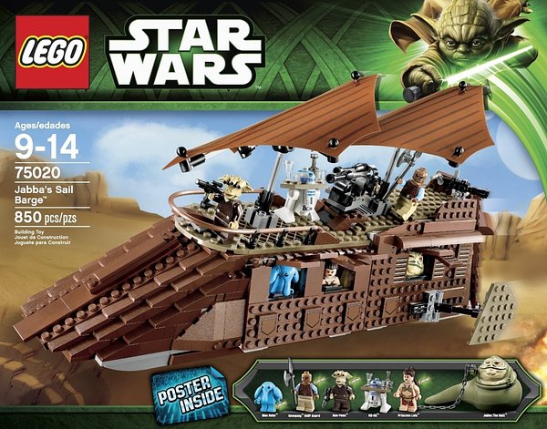 Cover Art for 5702014974784, Jabba's Sail Barge Set 75020 by LEGO