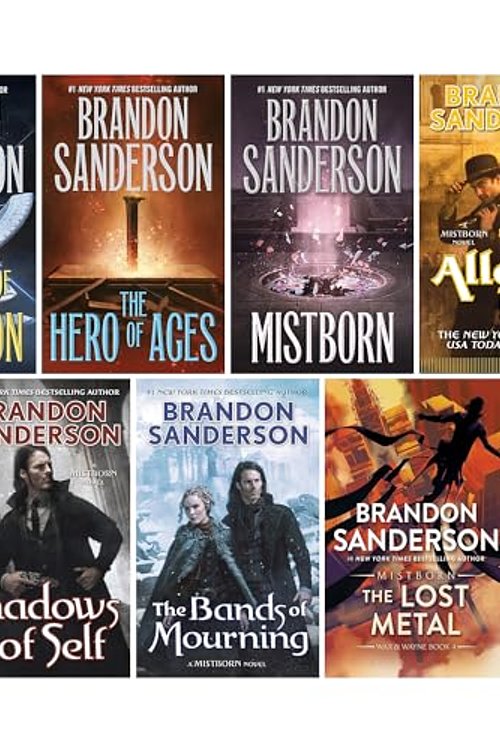 Cover Art for 9781637990636, Mistborn 7 Books Collection Set by Brandon Sanderson (Final Empire, Well of Ascension, Hero of Ages, Band of Mourning, Alloy of Law, Shadows of Self & the Lost Metal) by Brandon Sanderson, 9781250318541 9781250318572, 9781250318626 9780765368546, 9780765378569 9780765378583, 9781250757319