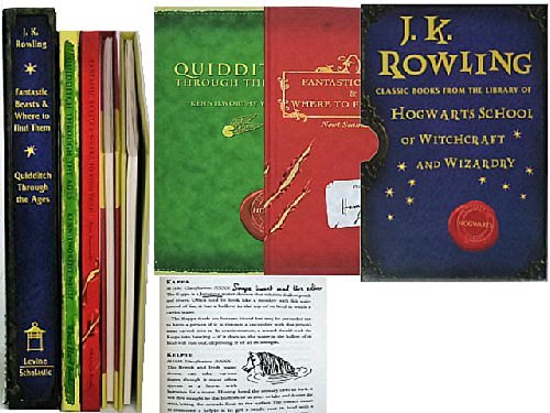 Cover Art for B00H7FFCIG, JK Rowling Classic Books from the library of Hogwarts School of Witchcraft and Wizardry : Fantastic Beasts and Where to Find Them / Quidditch Through the Ages by J.k. Rowling