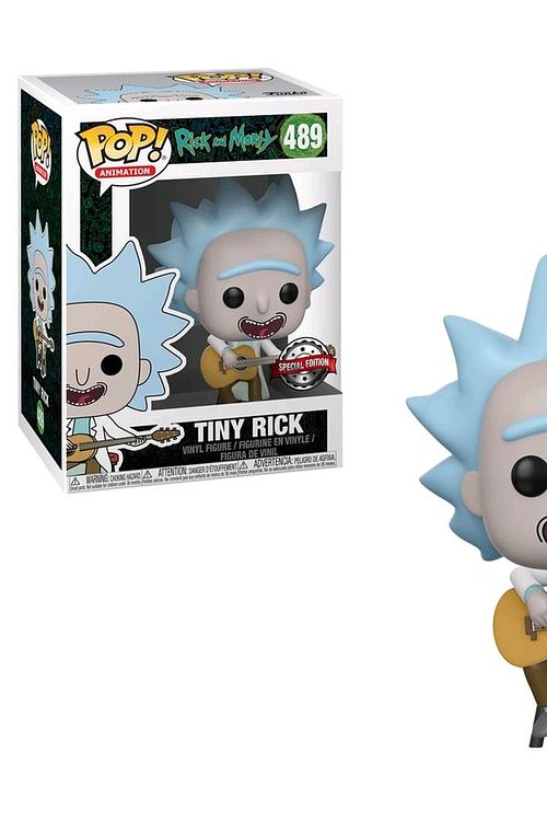 Cover Art for 0889698342155, Funko 34215 POP Vinyl: Rick & Morty: Tiny Rick w/Guitar (Exc) Morty, Multi by Funko