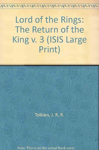 Cover Art for 9781850894247, The Return of the King by J. R. r. Tolkien