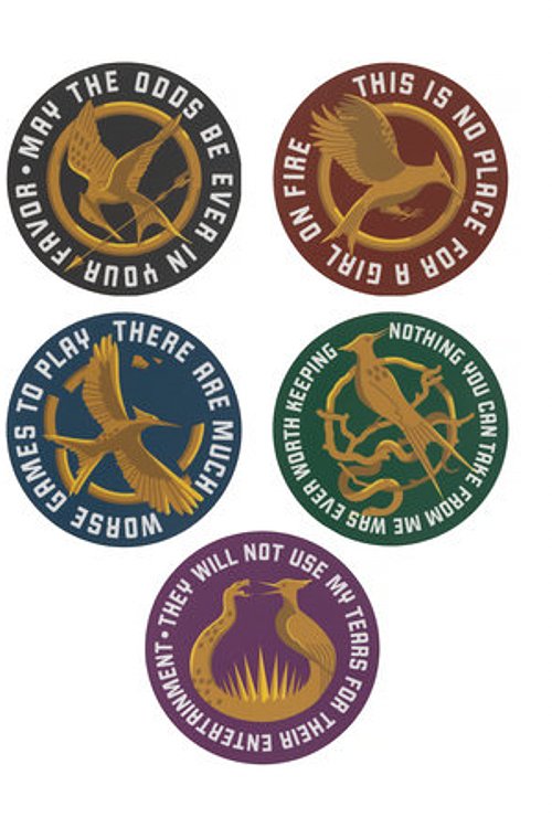 Cover Art for 9798217147892, The Hunger Games: Mockingjay Icon Stickers - Sticker Set of 5 by Out of Print