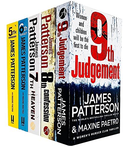 Women Murder Club Series Collection 5 Books Set (9th Judgement, 8th Confession, 7th Heaven, The 6th Target, The 5th Horseman)