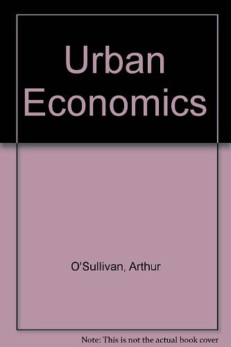 Cover Art for 9780071145602, Urban Economics by O'Sullivan