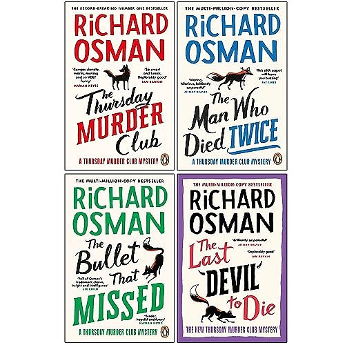 Cover Art for 9789124276614, Richard Osman Collection 4 Books Set (The Thursday Murder Club, The Man Who Died Twice, The Bullet That Missed, The Last Devil To Die) by Richard Osman