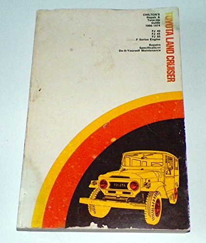 Cover Art for 9780801962752, Repair and Tune-up Guide for Toyota Land Cruiser by Chilton Automotive Books