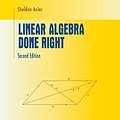 Cover Art for 9780387522050, Linear Algebra Done Right by Sheldon Axler