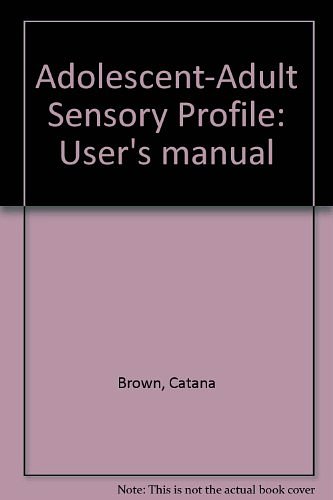 Adolescent-Adult Sensory Profile: User's manual: Price Comparison on Booko