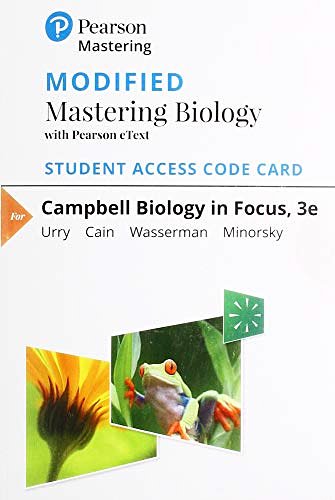 Cover Art for 9780135191811, Modified Mastering Biology with Pearson Etext -- Standalone Access Card -- For Campbell Biology in Focus by Lisa A. Urry